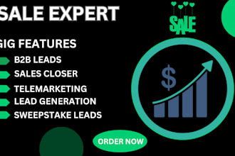 sales closer salesperson generate sweepstake leads telemarketing salesrep