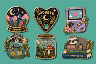 design enamel pins, company badges, medals, hat pins