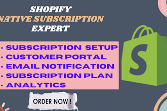setup shopify native subscription seal appstle subi paywhirl bold recharge loop