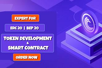 create erc20, bep20 token and smart contract