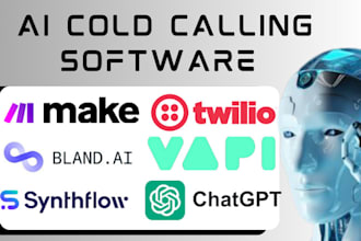 setup saas ai cold calling agent base44 codex vapi twilio bland ai make voicebot