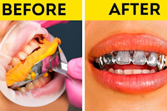 create any type of custom teeth grillz design for you