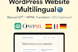 provide wordpress website multilingual services using gpt4 and wpml
