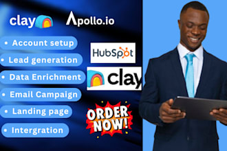 setup clay, clay com, apollo io, hubspot crm, yotpo sms, hubspot automation