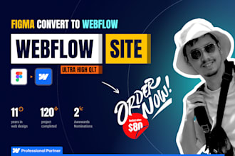 convert your figma design into a stunning webflow website