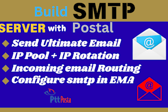 create a super SMTP server with postal for unlimited campaign with mailwizz