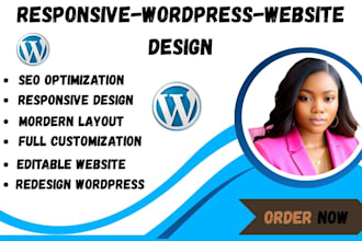 build responsive wordpress website design wordpress web development for ecommerc