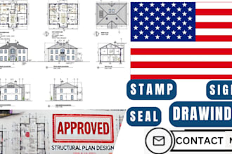 draw architectural plans, mep, structural plans adu, stamping for city permits