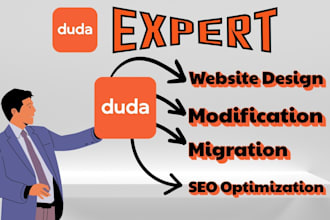 develop and design duda business website using duda website builder