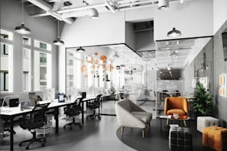 revamp 3d restaurant interior,hotel,lobby,rendering,lounge,3d loft walkthrough