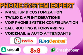 setup ringcentral ivr twilio 3cx vitalpbx freepbx aircall voip vicidial vapi ai