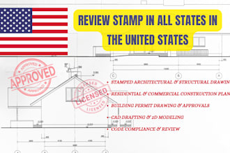 do all USA architectural drawings, adu, pe stamp, mep and review for city permit