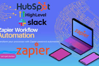 do zapier crm hubspot zoho crm shopify slack gohighlevel ghl expert