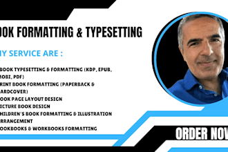 do ebook typesetting, book page layout, picture book, children book illustration