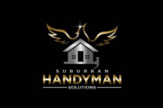design modern genuine handyman business logo