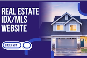 build a real estate idx website with mls integration CRM setup