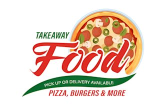 create restaurant, bbq, bakery, pizza, burger, coffee and food logo design