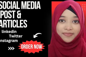 professionally ghostwrite social media posts and articles