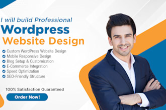 build a mobile responsive wordpress website design or blog website for business