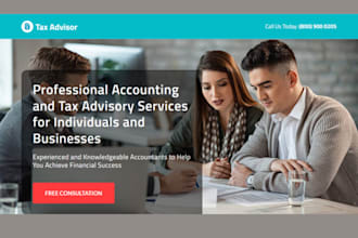 build finance website bookkeeping website tax accounting tax preparation website