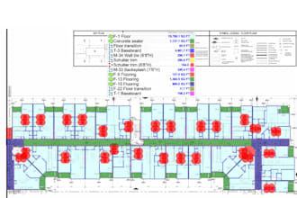 do flooring, tiling material and quantity take off