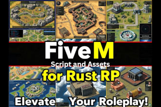 create custom mods script, maps, asset for rust roleplay, fivem, dayz, ats, ets2