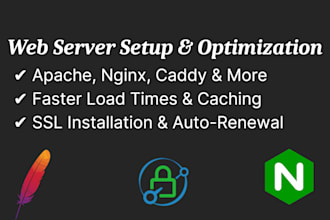 install and configure a webserver like apache, nginx, caddy, etc