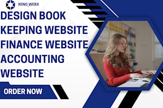 design bookkeeping website finance website accounting website