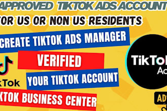 setup USA business center tiktok ads account ads manager for non US residents