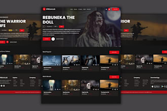 develop film website and film production website