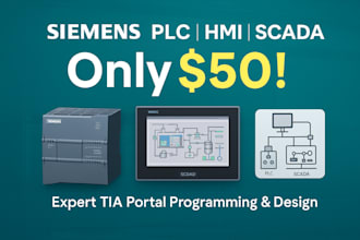 do plc programming, hmi and scada designing professionally