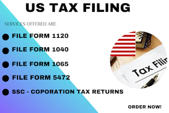 file us tax returns, us tax filing, 1120, 1040, 5472