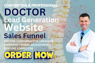 generate doctor leads chiropractor massage therapy leads healthcare website
