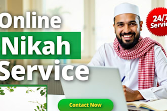 lead your marriage as an official islamic nikah imam