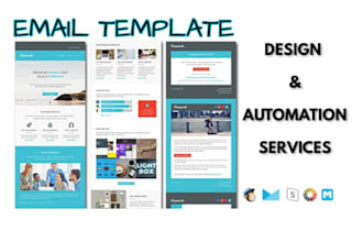 design professional email template design and email automation flow in CRM tools