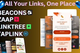 set up beacons, linktree, zaap, and taplink in 1 hour