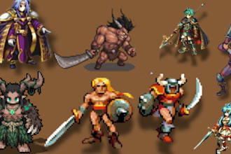 do pixel art character pixel sprite 2d game art indle rpg marker pixel animation