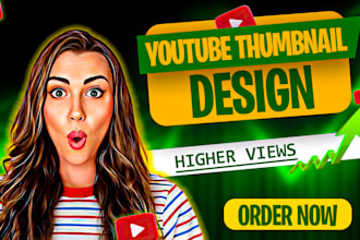 design attractive clickbait youtube thumbnail