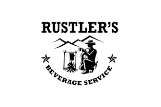 design creative rustlers beverage service logo