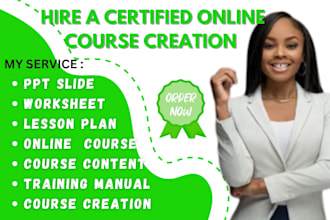 develop high quality course content course upload for elearning course website