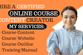 develop, upload engaging course content for teachable, kajabi, thinkific website