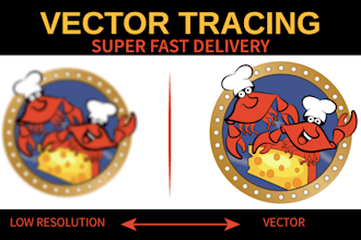 manual vector tracing, recreate, cleanup, image to vector