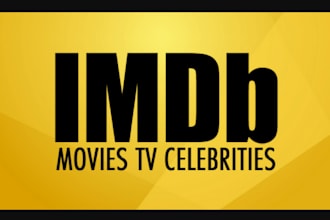 promote imdb profile, imdb page, movie rating to increase the start meter