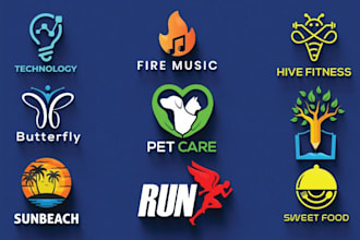 do creative modern logo design for your brand