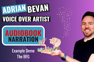 narrate your audiobook with a professional british male voice