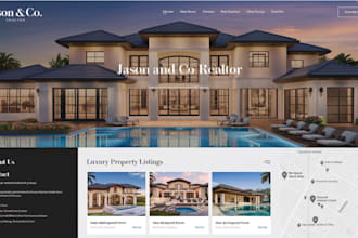 develop SEO optimized real estate website, with realtor property listing