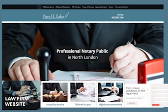 design notary website notary landing page attorney law firm wordpress website