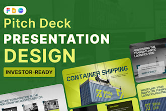 design a professional investor pitch deck or corporate presentation