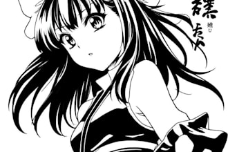 draw black and white manga and anime art