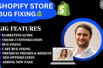 shopify bug fixing, troubleshooting and coding  and custom theme development